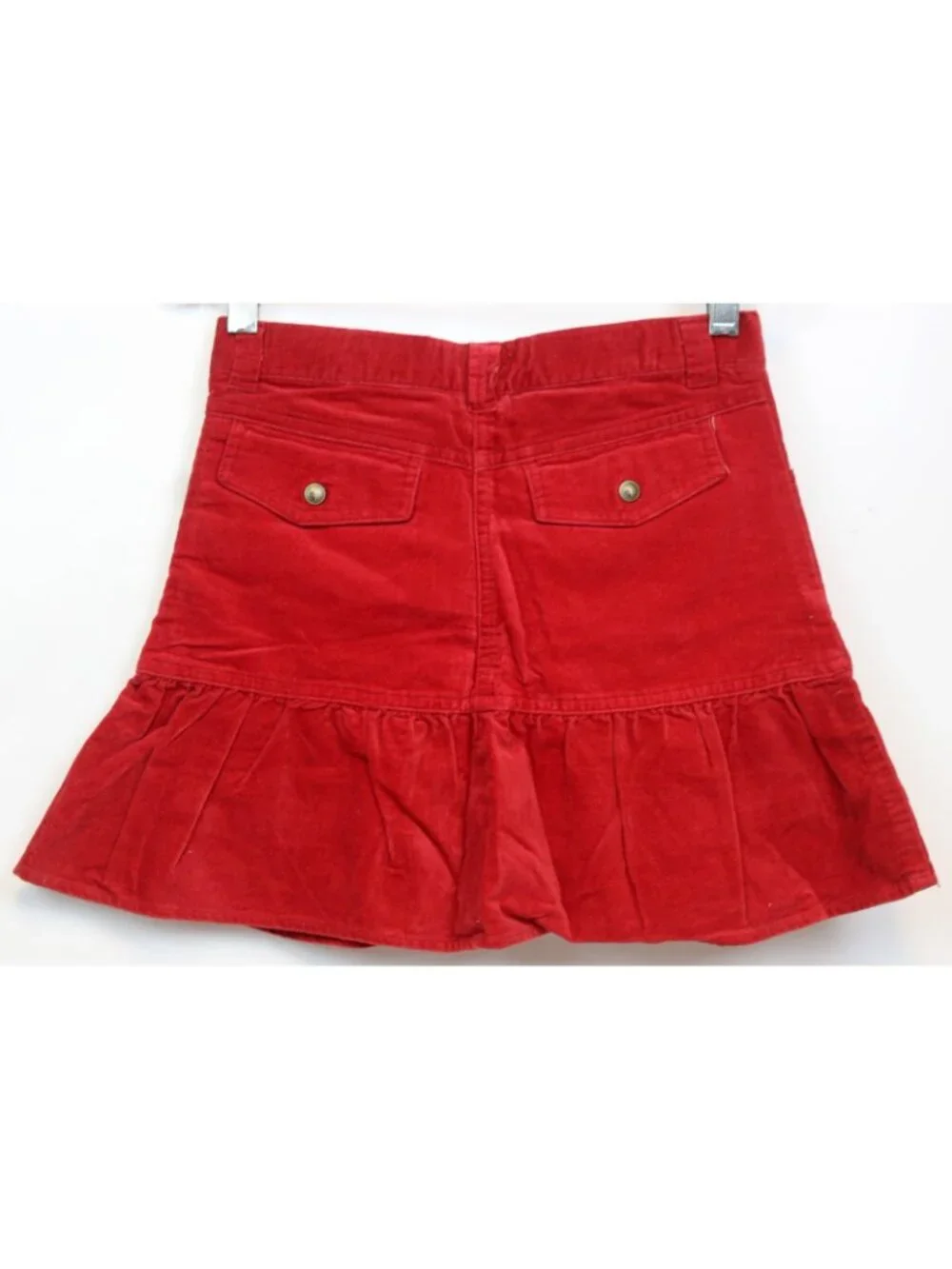 2007 Gymboree Moutain Cabin Red Velour Skorts sz 9 Flare Skirt Pinecone Velvet